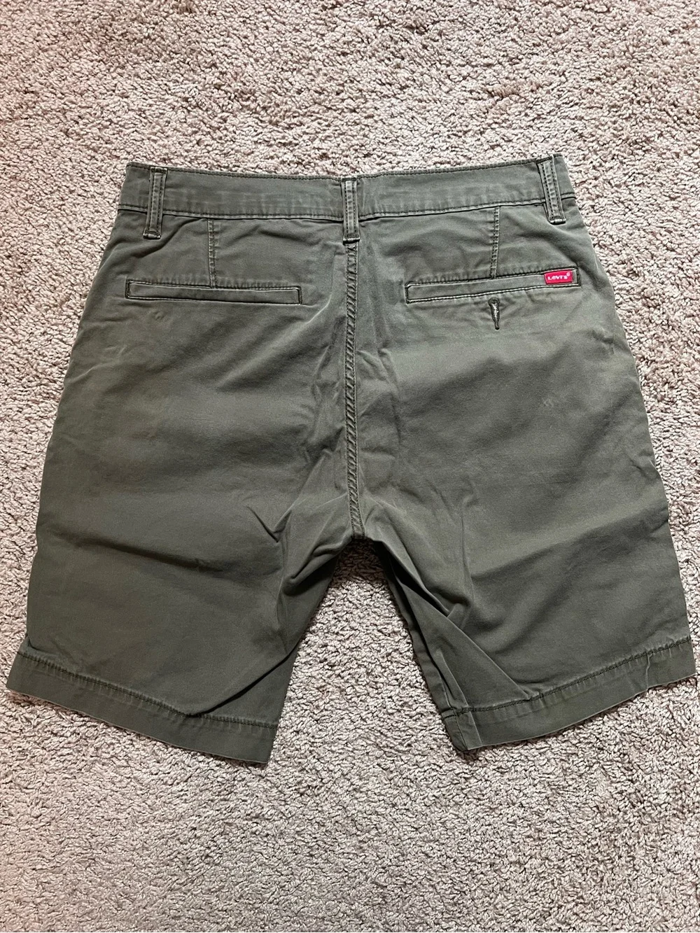 Olive Levi Men’s Chino Shorts - Classic Casual Fit